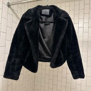 BLANK NYC faux fur jacket